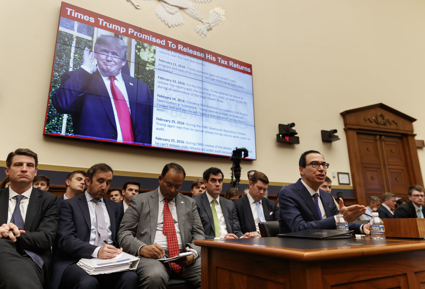 APTOPIX Mnuchin Trump Taxes